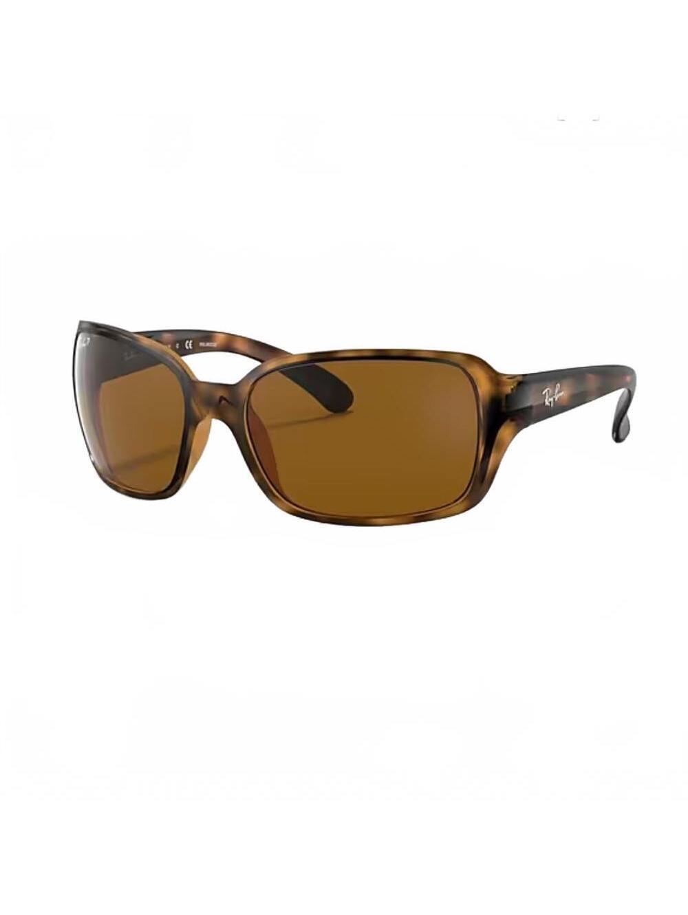 Ray Ban RB4068 Havana Tortoise Sunglasses Polarized Brown Polished Women's